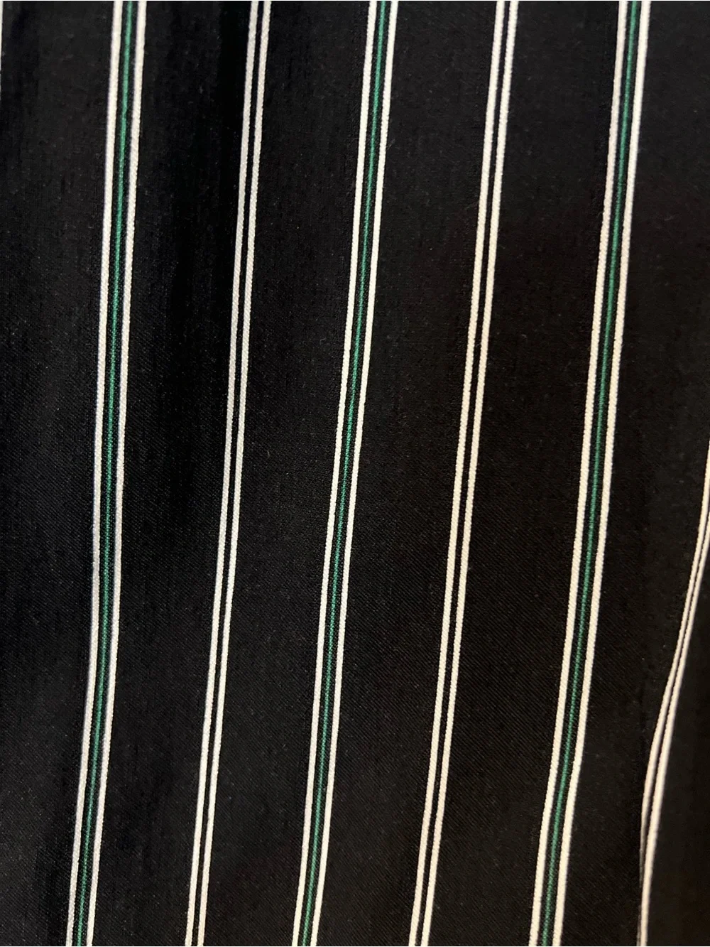 Navy Pinstripe Bermuda Shorts